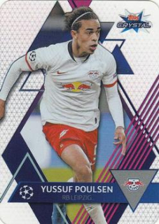 Yussuf Poulsen RB Leipzig 2019/20 Topps Crystal Champions League Base card #37